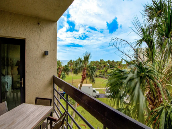 Partial Views from this Nice Beachplace Unit