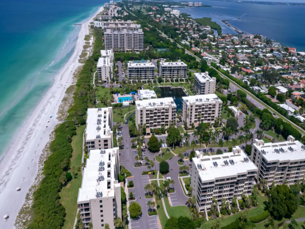 Partial Views from this Nice Beachplace Unit