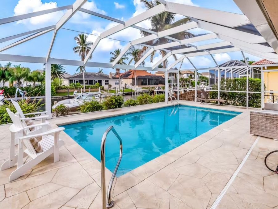 Canal View Three Bedroom Vacation Home in Marco Island