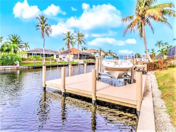 Canal View Three Bedroom Vacation Home in Marco Island