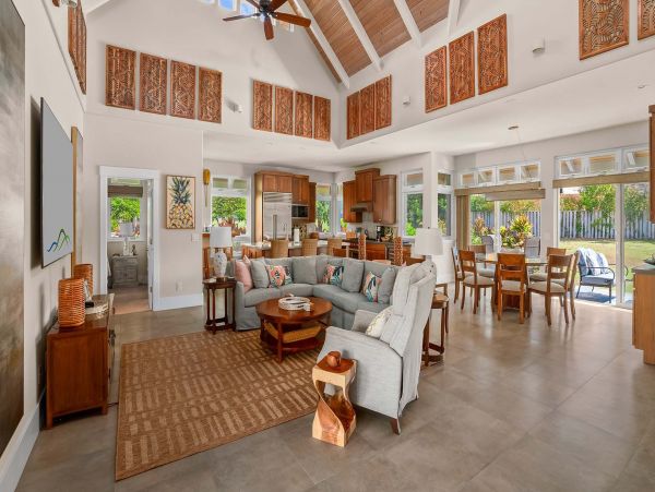 Luxury Koloa 2 Level Vacation Home with 3 Bedrooms