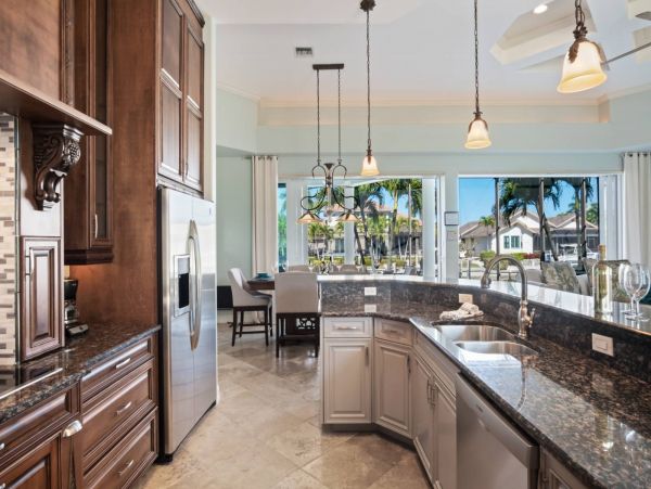 Marco Island Canal Front Five Bedroom Rental Home