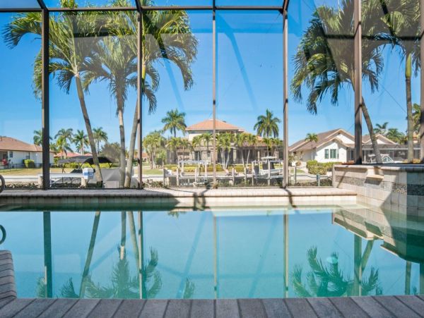 Marco Island Canal Front Five Bedroom Rental Home