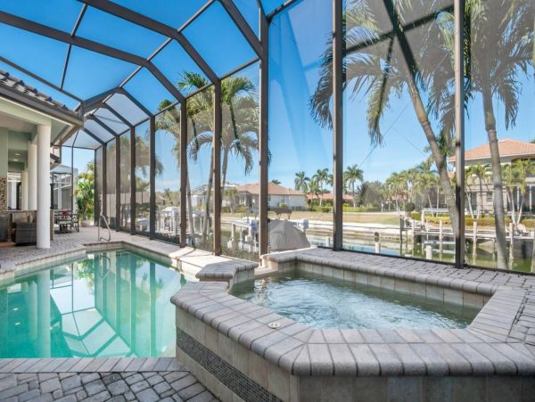 Marco Island Canal Front Five Bedroom Rental Home