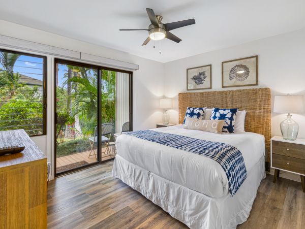 Wailea Ground Level 2 Bedroom Condo with Partial Ocean Views