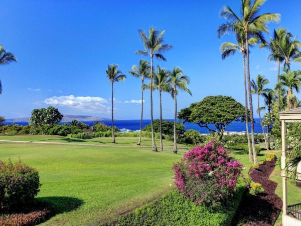 Wailea Ground Level 2 Bedroom Condo with Partial Ocean Views