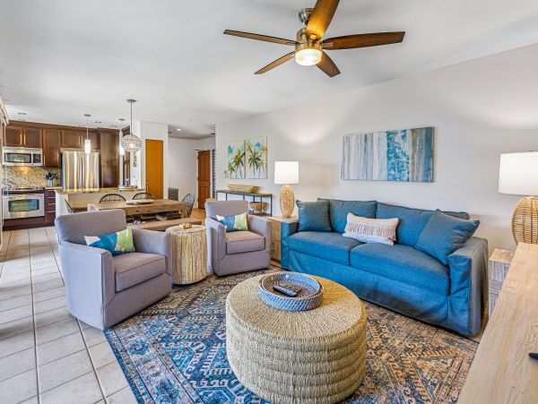 Wailea Ground Level 2 Bedroom Condo with Partial Ocean Views