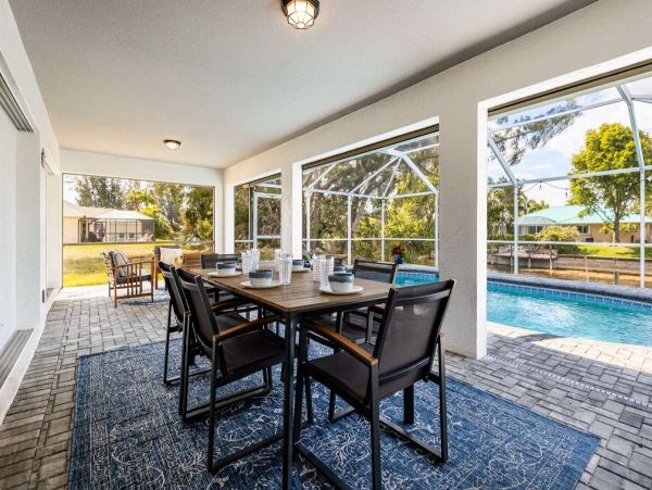 Canal Front Three Bedroom Pool Home in Cape Coral