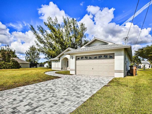 Canal Front Three Bedroom Pool Home in Cape Coral
