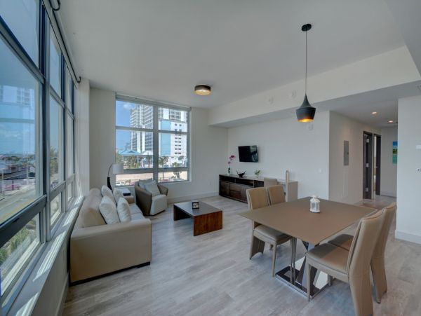 Hollywood Beach Intercoastal Views Condo - Two Bedroom Steps from the Sand