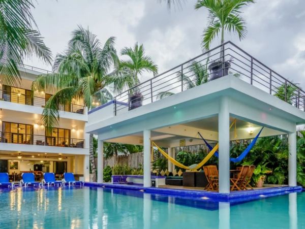 Oceanfront Luxury Vacation Villa in Tulum 1500sq ft Pool Staff