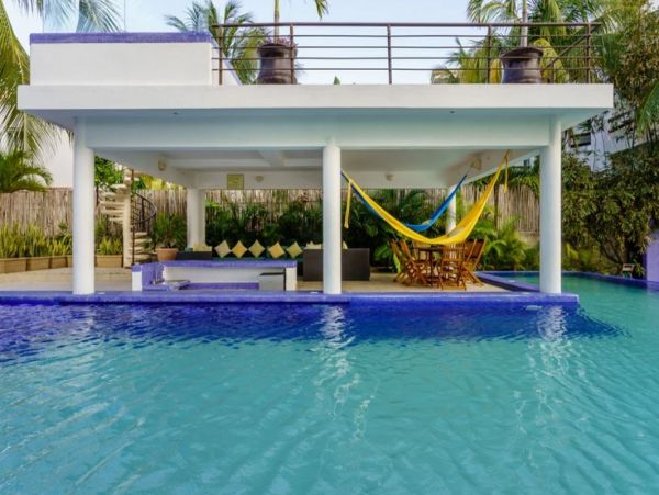 Oceanfront Luxury Vacation Villa in Tulum 1500sq ft Pool Staff