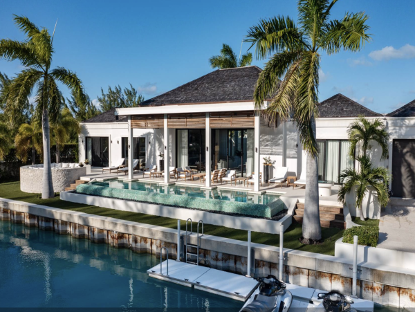 Turks & Caicos Pure Luxury Villa Pool Staff Views