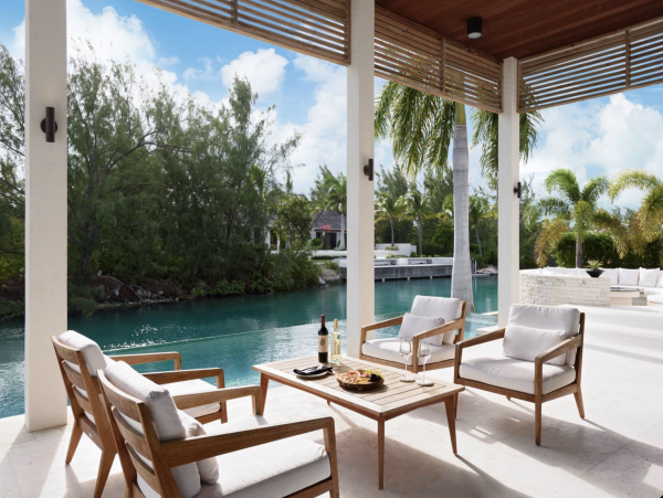 Turks & Caicos Pure Luxury Villa Pool Staff Views