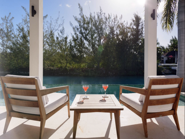 Turks & Caicos Pure Luxury Villa Pool Staff Views