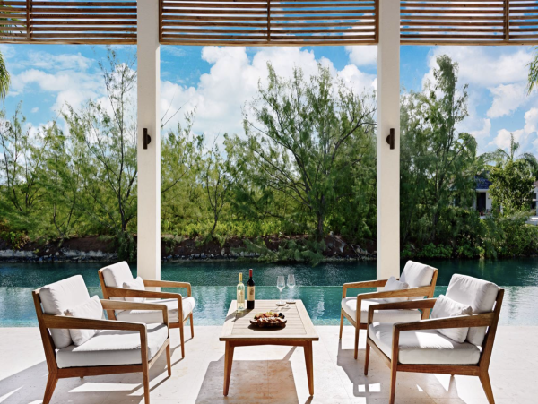 Turks & Caicos Pure Luxury Villa Pool Staff Views