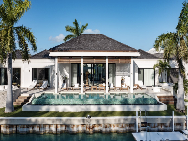 Turks & Caicos Pure Luxury Villa Pool Staff Views