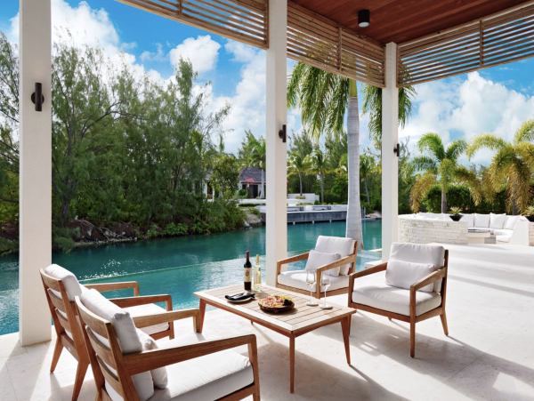 Turks & Caicos Pure Luxury Villa Pool Staff Views