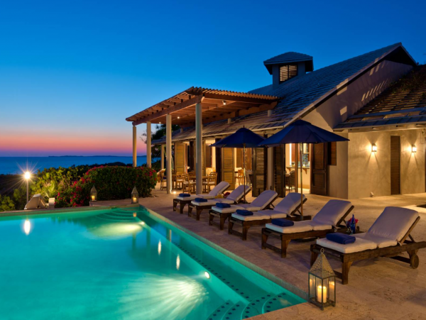 Oceanfront Turks and Caicos Vacation Home Four Bedroom
