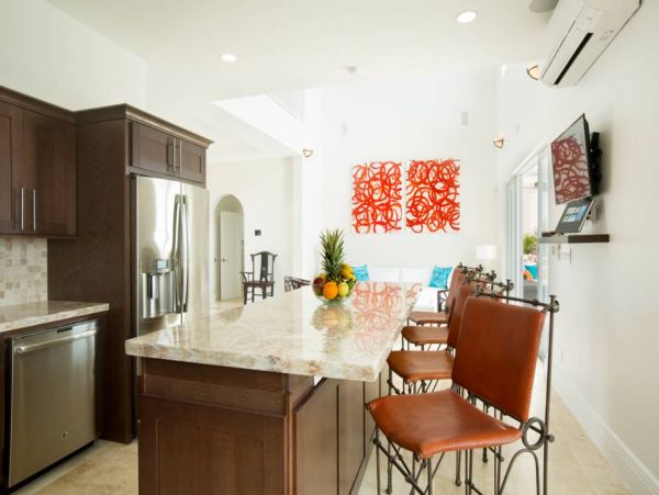 On Beach Turks and Caicos Vacation Home Four Bedroom