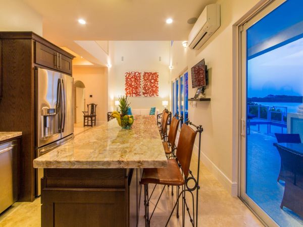 On Beach Turks and Caicos Vacation Home Four Bedroom