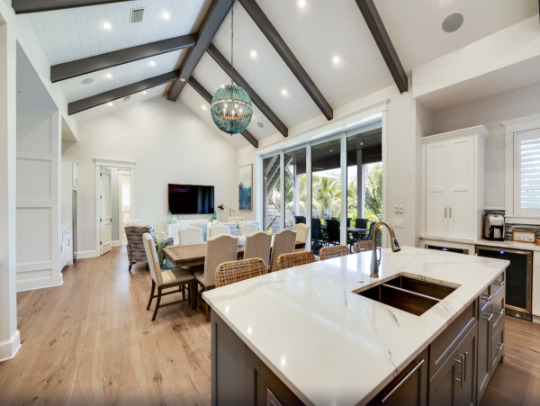 Spacious open concept kitchen