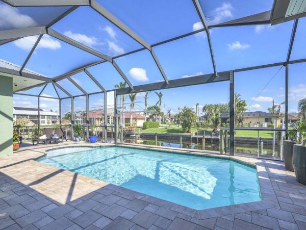 Cape Coral Vacation Pool Home Four Bedroom