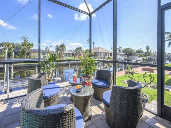 Cape Coral Vacation Pool Home Four Bedroom