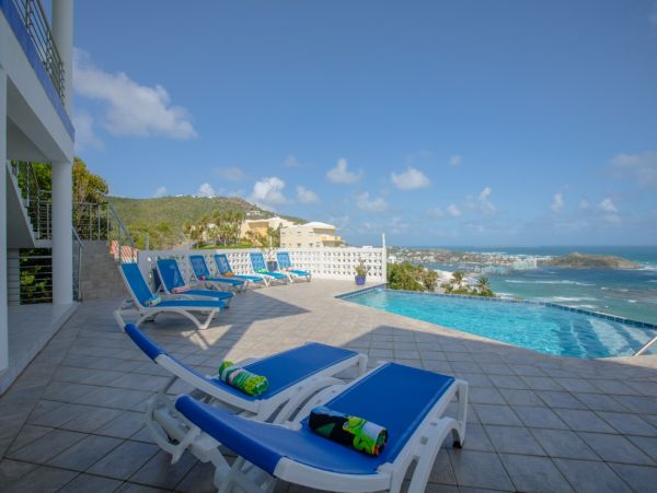 Six Bedroom Saint Maarten Vacation Pool Home Ocean Views