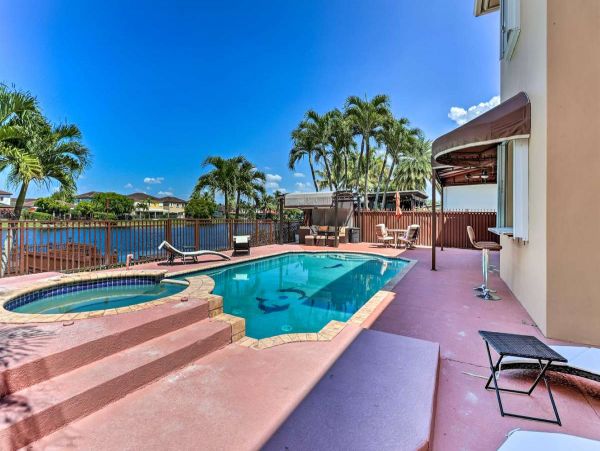 Miami Beach 4 Bedroom Home with Pool & Dock