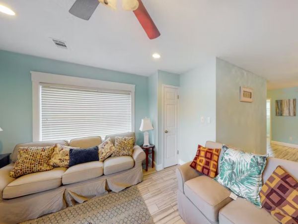 Two Bedroom Vacation Rental Close to Beach Sleeps 8
