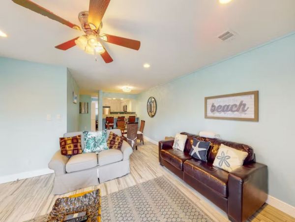 Two Bedroom Vacation Rental Close to Beach Sleeps 8