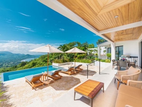 Mountain & Ocean View Four Bedroom Vacation Home in Playa Potrero
