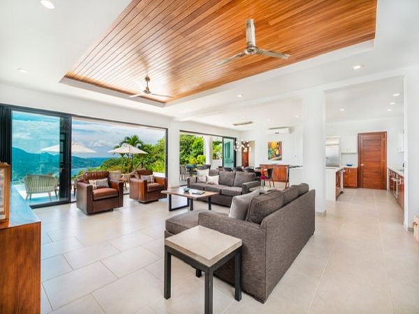 Mountain & Ocean View Four Bedroom Vacation Home in Playa Potrero
