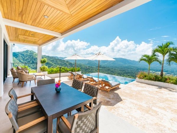 Mountain & Ocean View Four Bedroom Vacation Home in Playa Potrero