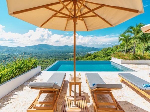 Mountain & Ocean View Four Bedroom Vacation Home in Playa Potrero