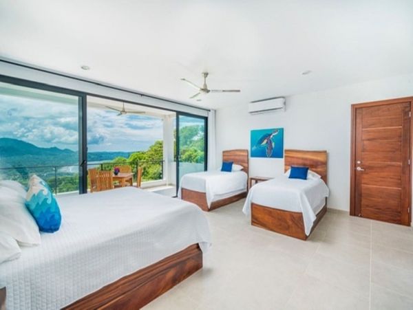 Mountain & Ocean View Four Bedroom Vacation Home in Playa Potrero