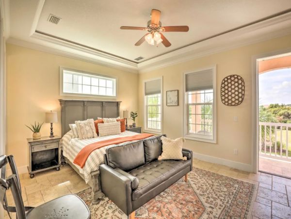 Seven Bedroom Walk to Beach Vacation Pool Home in Palm Coast