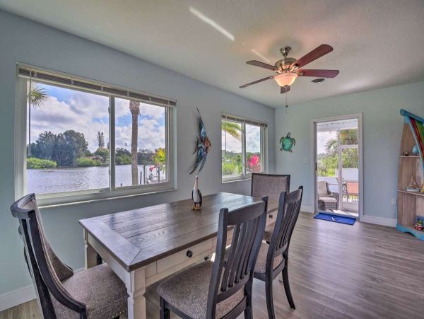Two Bedroom Bay View Vacation Rental with Dock in Nokomis
