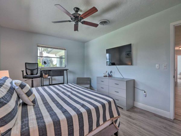 Two Bedroom Bay View Vacation Rental with Dock in Nokomis