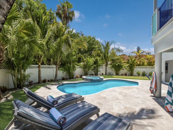 Anna Maria Four Bedroom Home with Pool & Spa 1.5 Blocks to Beach