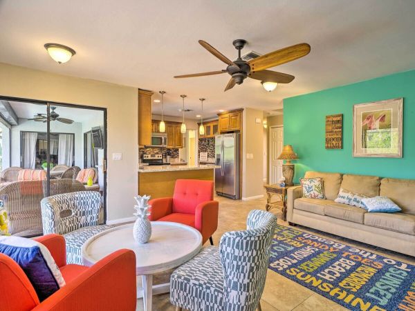 North Fort Myers Vacation Home Three Bedroom with Pool