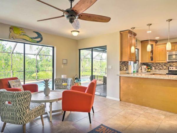 North Fort Myers Vacation Home Three Bedroom with Pool
