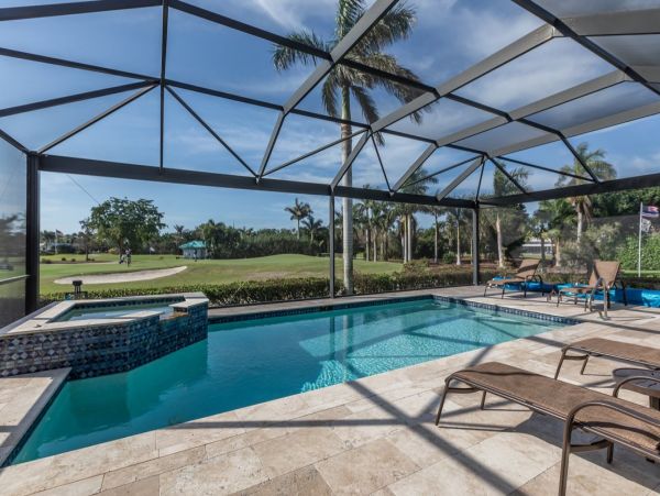 Three Bedroom Vacation Home in Marco Island Golf Course View