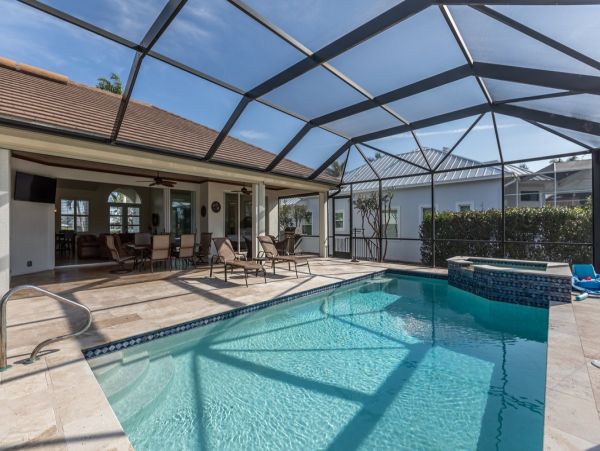 Three Bedroom Vacation Home in Marco Island Golf Course View
