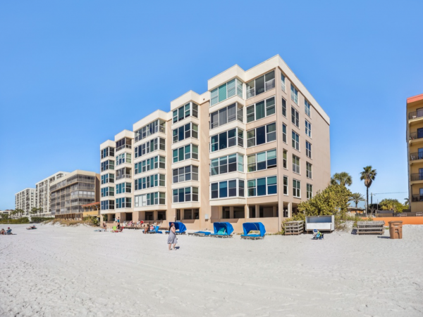 Second floor Madeira Beach Vacation rental on the beach