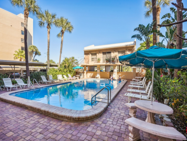 Second floor Madeira Beach Vacation rental on the beach