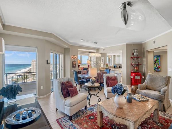 Miramar Beach Gulf Front Penthouse Rental Luxury 3-Bedroom Condo