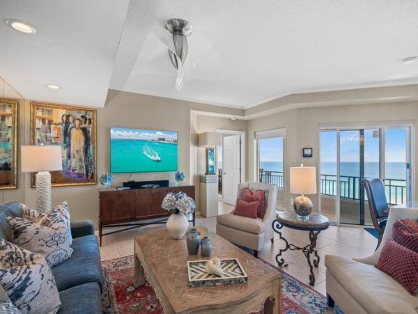 Miramar Beach Gulf Front Penthouse Rental Luxury 3-Bedroom Condo