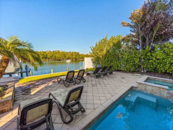 Waterfront Home with 3 Bedrooms, Pool & Dock